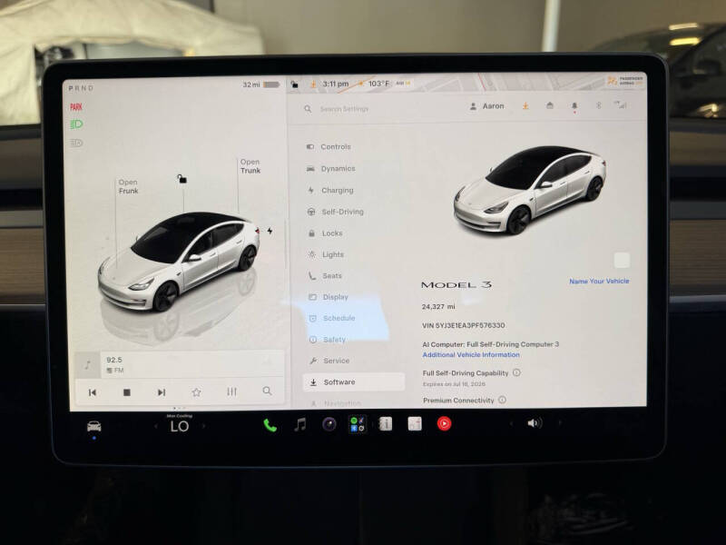 tesla model 3 2023 5YJ3E1EA3PF576330 image tesla model 3 2023 5YJ3E1EA3PF576330 image